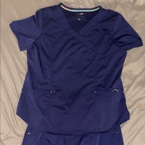 Nursing scrubs.